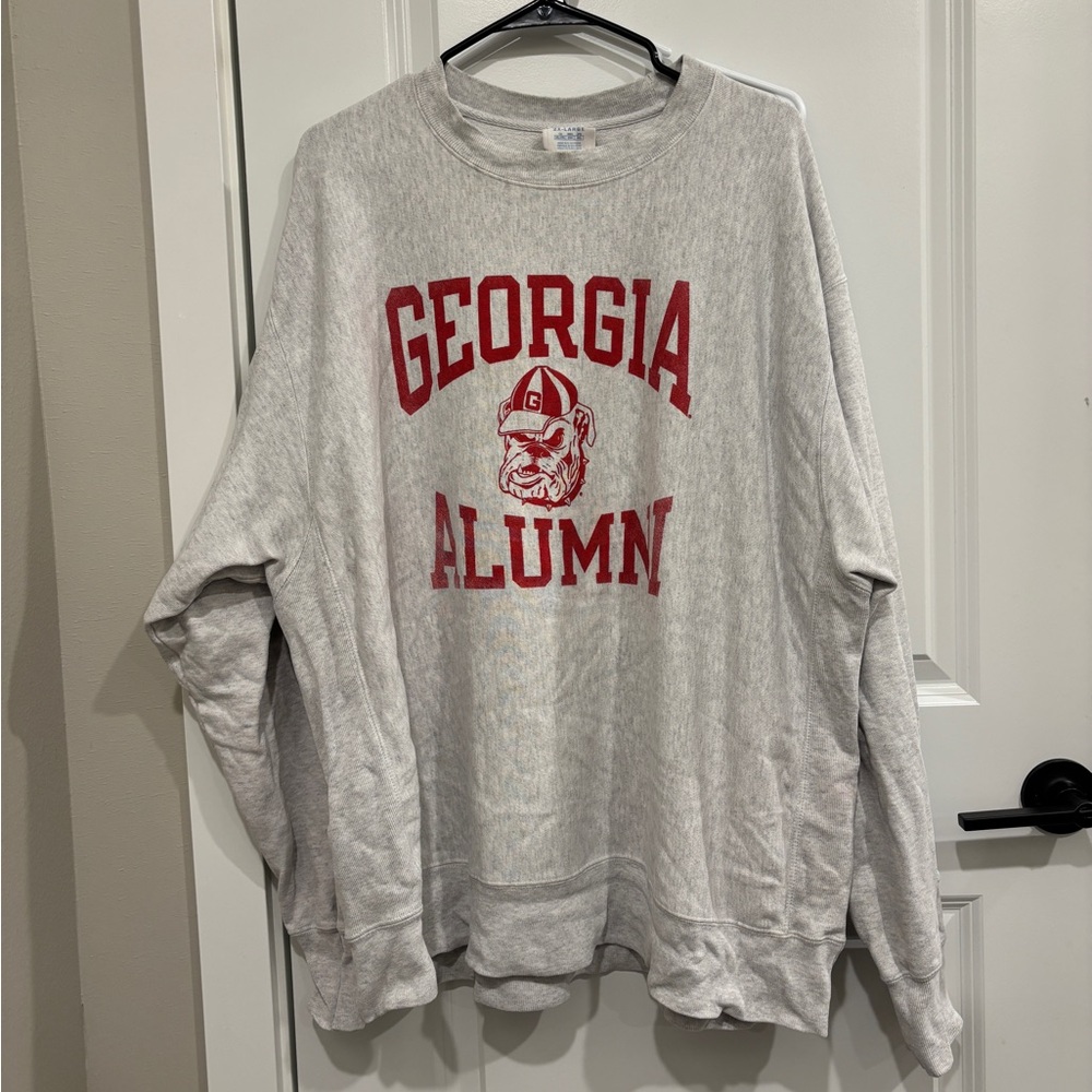 University of Georgia alumni Champion Light Gray Reverse Weave Sweatshirt